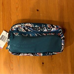 Vera Bradley Teal Floral Lighten Up Deluxe Organizer NWT
